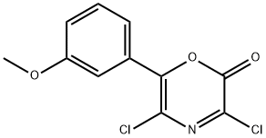 2H-1,4-Oxazin-2-one,  3,5-dichloro-6-(3-methoxyphenyl)- Struktur