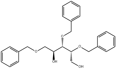 1,3,4-tri-O-benzyl-D-ribitol Struktur