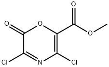 2H-1,4-Oxazine-6-carboxylic  acid,  3,5-dichloro-2-oxo-,  methyl  ester Struktur