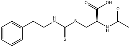 N-ACETYL-S-[N-(2-PHENYLETHYL)THIOCARBAMOYL]-L-CYSTEINE Struktur