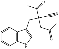 4-ACETYL-4-CYANO-5-(INDOL-3-YL)PENTAN-2-ONE Struktur