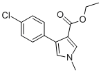 4-(4-CHLOROPHENYL)-1-METHYL-1H-PYRROLE-3-CARBOXYLIC ACID ETHYL ESTER Struktur