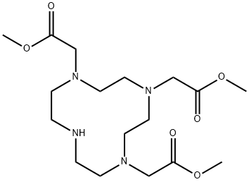 1,4,7,10-Tetraazacyclododecane-1,4,7-triacetic acid, triMethyl ester Struktur