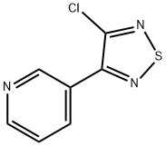 3-Chloro-4-(pyridin-3-yl)-1,2,5-thiadiazole Struktur