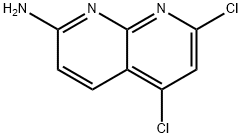 5,7-Dichloro-1,8-naphthyridin-2-amine Struktur