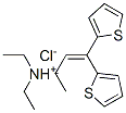 di(ethyl)[1-methyl-3,3-di(thien-2-yl)allyl]ammonium chloride Struktur