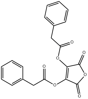 [2,5-dioxo-4-(2-phenylacetyl)oxy-3-furyl] 2-phenylacetate Struktur