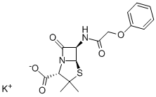 3,3-Dimethyl-7-oxo-6-((phenoxyace-tyl)-amino)-4-thia-1-azabicyclo-(3.2.0)heptan-2-carbons?ure,Monokalium-Salz, (2S-(2 alpha,5 alpha, 6 beta))