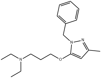 3-[(1-Benzyl-3-methyl-1H-pyrazol-5-yl)oxy]-N,N-diethylpropan-1-amine Struktur