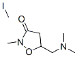 2-methyl-5-((dimethylamino)methyl)-3-oxoisoxazolidine methiodide Struktur