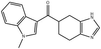 5-[(1-Methylindole-3-yl)carbonyl]-4,5,6,7-tetrahydro-1H-bezimidazole Struktur