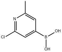 2-Chloro-6-methylpyridine-4-boronic acid Struktur