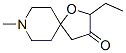 2-ethyl-8-methyl-3-oxo-1-oxa-8-azaspiro(4,5)decane Struktur