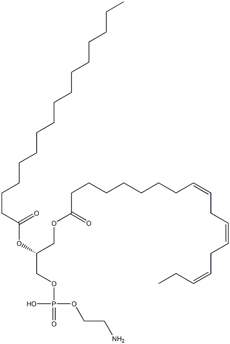 2-LINOLEOYL-1-PALMITOYL-SN-GLYCERO-3-PHOSPHOETHANOLAMINE Struktur