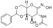 2-ACETAMIDO-4,6-O-BENZYLIDENE-2-DEOXY-D-GLUCONHYDROXIMO-1,5-LACTONE Struktur