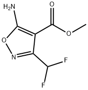 4-Isoxazolecarboxylicacid,5-amino-3-(difluoromethyl)-,methylester(9CI) Struktur