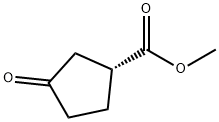 Cyclopentanecarboxylic acid, 3-oxo-, methyl ester, (R)- (9CI) Struktur