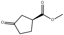 Cyclopentanecarboxylic acid, 3-oxo-, methyl ester, (S)- (9CI) Struktur