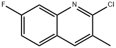 2-CHLORO-7-FLUORO-3-METHYLQUINOLINE Struktur