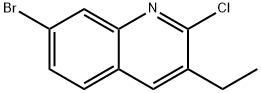 7-Bromo-2-chloro-3-ethylquinoline Struktur