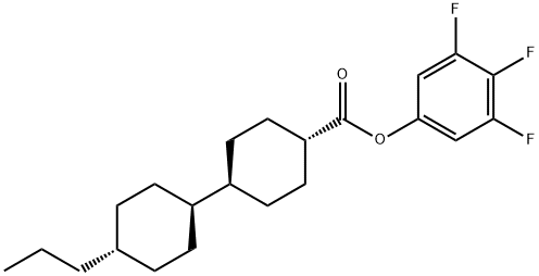 TRANS,TRANS-3,4,5-TRIFLUOROPHENYL 4''-PROPYLBICYCLOHEXYL-4-CARBOXYLATE Struktur