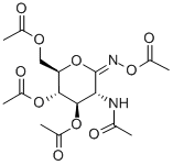 2-ACETAMIDO-2-DEOXY-D-GLUCONHYDROXIMO-1,5-LACTONE 1-N,3,4,6-TETRAACETATE Struktur