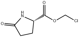 L-Proline, 5-oxo-, chloromethyl ester (9CI) Struktur