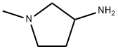 1-METHYLPYRROLIDIN-3-AMINE Struktur