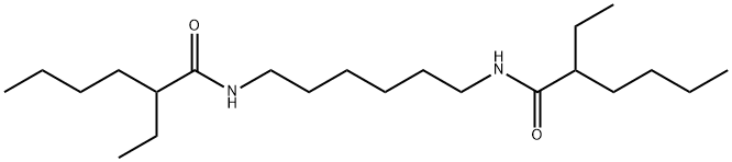 N,N'-hexane-1,6-diylbis[2-ethylhexanamide]  Struktur