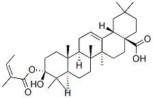 22 beta-angeloyloxyoleanolic acid Struktur