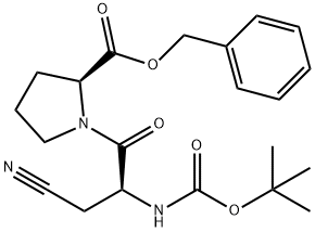 t-butyloxycarbonyl-cyanoalanylproline benzyl ester Struktur