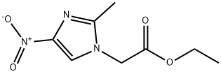 ethyl 2-(2-methyl-4-nitro-imidazol-1-yl)acetate Struktur