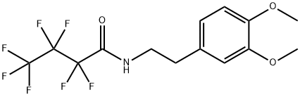 N-(3,4-Dimethoxyphenethyl)-2,2,3,3,4,4,4-heptafluorobutyramide Struktur