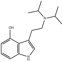 4-Hydroxy-N,N-diisopropyltryptamine Struktur