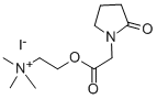 2-(Dimethylamino)ethyl (2-oxo-1-pyrrolidinyl)acetate methiodide Struktur