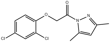 1-(2,4-Dichlorophenoxyacetyl)-3,5-dimethyl pyrazole Struktur