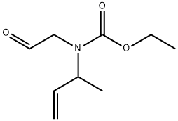 Carbamic  acid,  (1-methyl-2-propenyl)(2-oxoethyl)-,  ethyl  ester  (9CI) Struktur