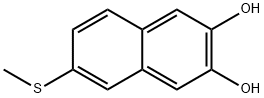 2,3-Naphthalenediol, 6-(methylthio)- (9CI) Struktur