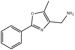 (5-METHYL-2-PHENYL-1,3-OXAZOL-4-YL)METHYLAMINE Structure