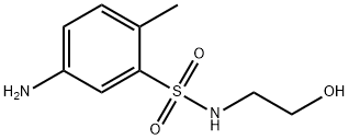 5-amino-N-(2-hydroxyethyl)-2-methylbenzenesulphonamide  Struktur