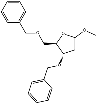 METHYL-3,5-DI-O-BENZYL-D-THREO-PENTAFURANOSIDE Struktur