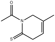 2(1H)-Pyridinethione,  1-acetyl-3,6-dihydro-5-methyl-  (7CI,8CI) Struktur