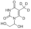 THYMINE-ALPHA,ALPHA,ALPHA,6-D4 GLYCOL Struktur