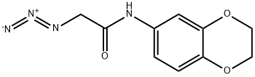 2-Azido-N-(2,3-dihydro-1,4-benzodioxin-6-yl)acetamide Struktur