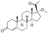 17-Methoxypregn-4-ene-3,20-dione Struktur