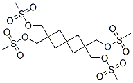 2,2,6,6-tetrakis(mesyloxymethyl)spiro-(3.3)heptane Struktur