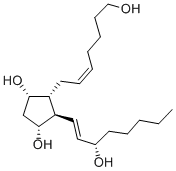 1,9ALPHA, 11ALPHA, 15S-TETRAHYDROXYPROSTA-5Z, 13E-DIENE Struktur