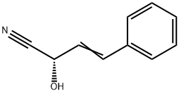 [S,(-)]-2-Hydroxy-4-phenyl-3-butenenitrile Struktur