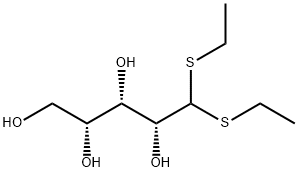 5,5-bis(ethylsulfanyl)pentane-1,2,3,4-tetrol Struktur