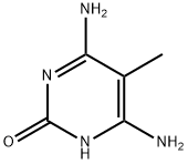 2(1H)-Pyrimidinone, 4,6-diamino-5-methyl- (9CI) Struktur